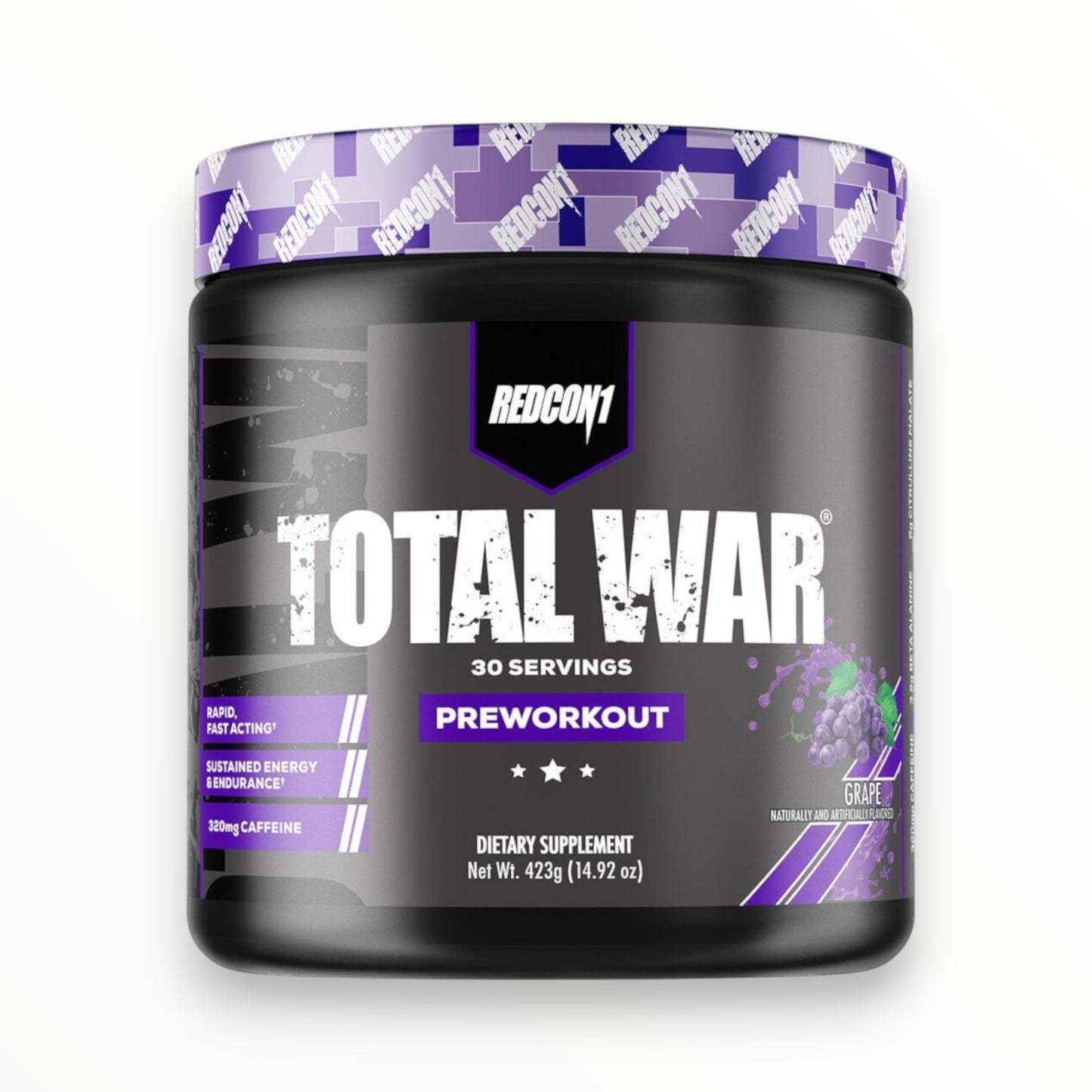 Redcon1 Total War Pre-Workout 447g (30 Servings) | Extreme Energy, Focus & Performance Booster|In Power Fit Supplements Egypt