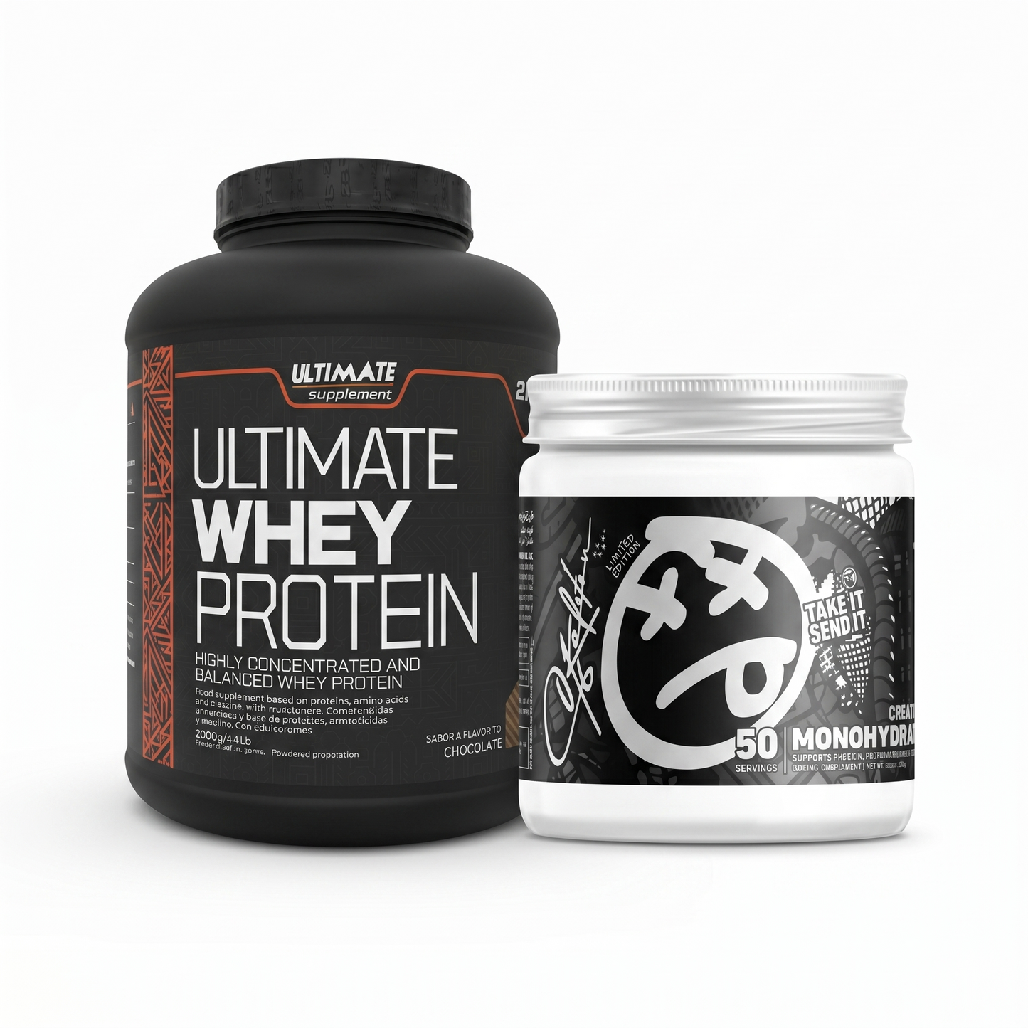 The Essential Muscle Stack: Ultimate Whey Protein (2kg) & Creatine (50 Servings) | Egypt