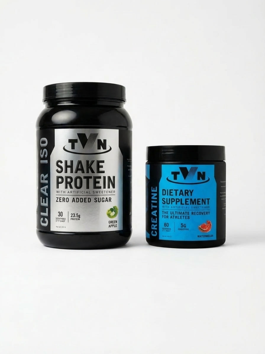 TVN Clear ISO Shake Protein (30 Servings) + TVN Creatine (60 Servings) – Lean Muscle & Recovery Stack | Power Fit Egypt