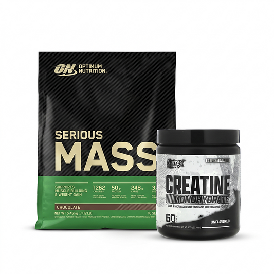 Ultimate Bulking Stack: ON Serious Mass Gainer & Nutrex Creatine Monohydrate | Egypt