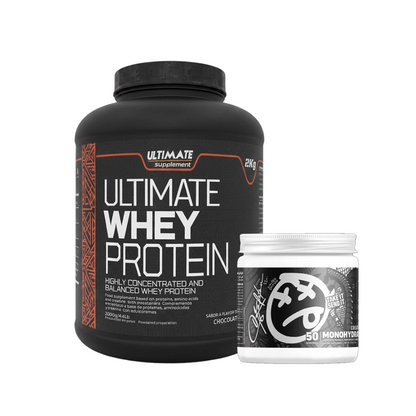 The Essential Muscle Stack: Ultimate Whey Protein (2kg) & Creatine (50 Servings) | Egypt