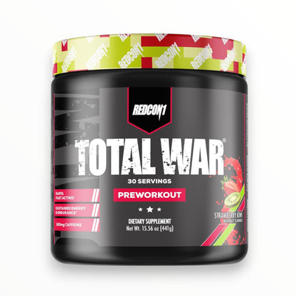 Redcon1 Total War Pre-Workout 447g (30 Servings) | Extreme Energy, Focus & Performance Booster|In Power Fit Supplements Egypt