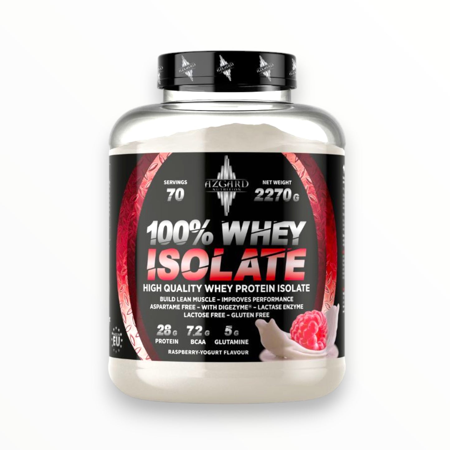Azgard 100% Whey Isolate 2270g (70 Servings) – 28g Protein – Chocolate Peanut Butter | Lactose Free Whey Protein Egypt