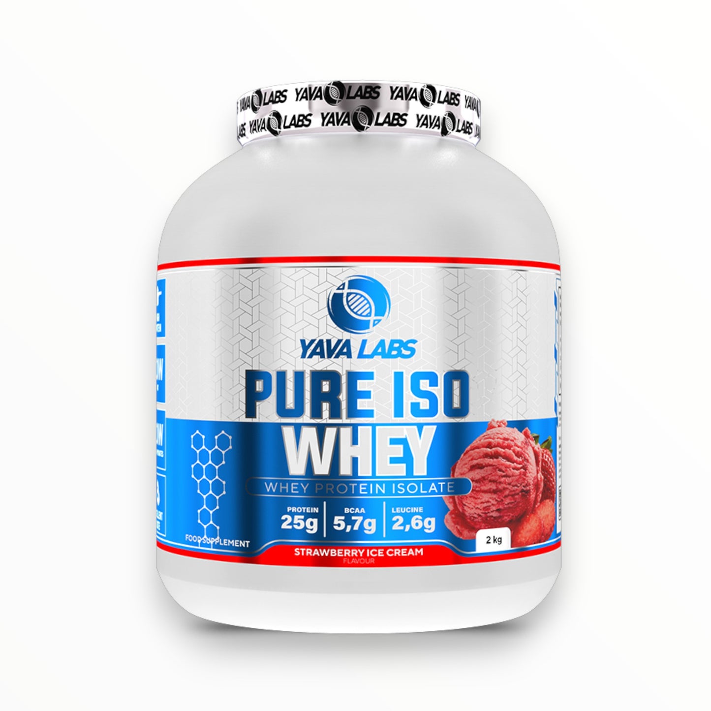 Yava Labs Pure Iso Whey 2kg (66 Servings) | Ultra-Pure Whey Isolate for Lean Muscle & Fast Recovery |In Power Fit Supplements Egypt
