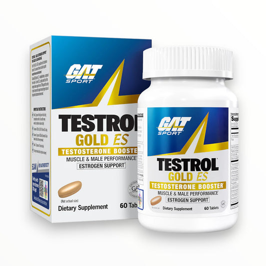GAT Sport Testrol Gold ES – Testosterone Booster & Estrogen Support for Muscle & Male Performance, 60 Tablets
