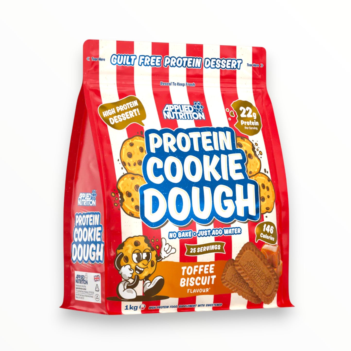 Applied Nutrition Protein Cookie Dough 1kg (25 Servings) | High-Protein Dessert for Muscle Recovery|In Power Fit Supplements Egypt