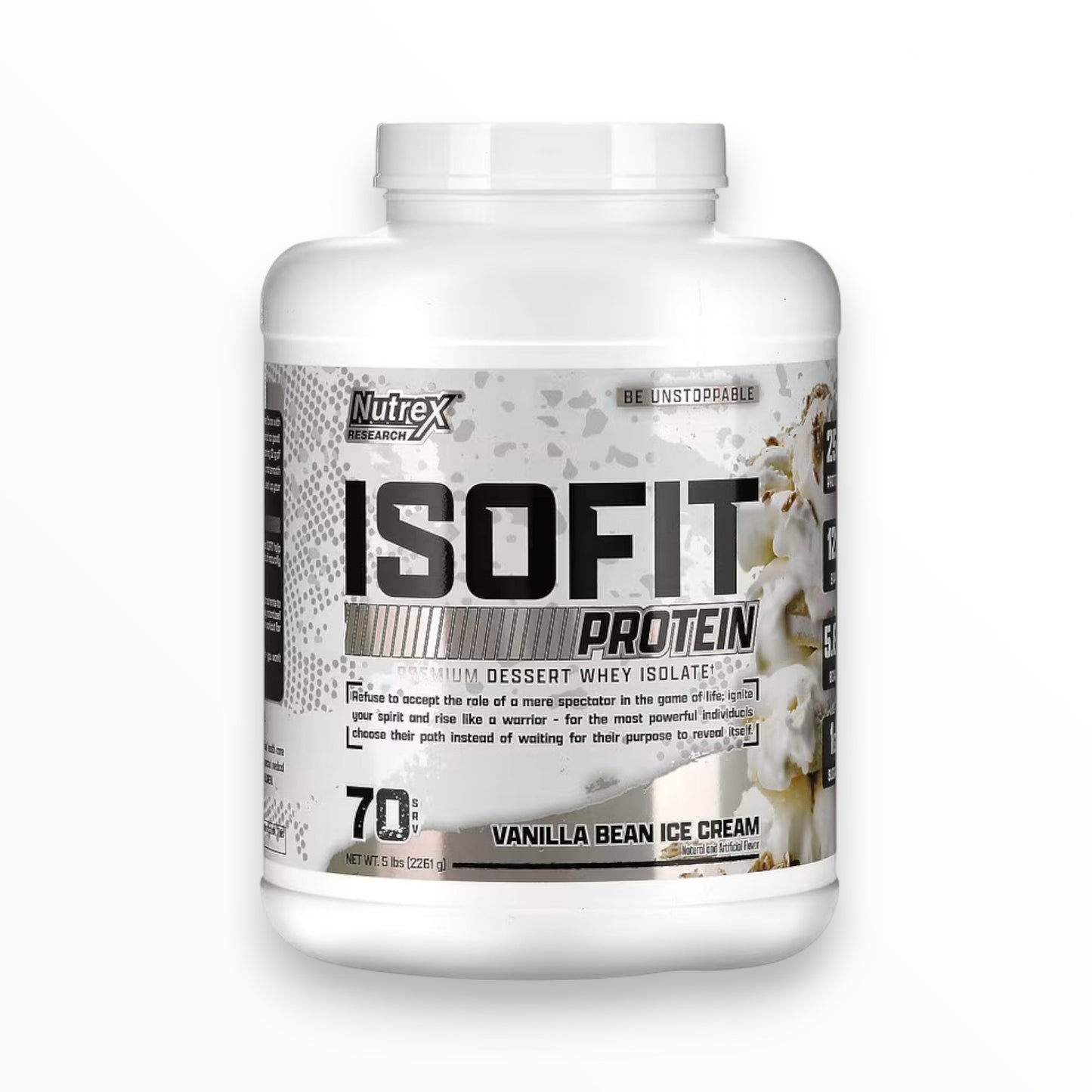 Nutrex IsoFit Protein Isolate – Chocolate Shake Flavor, 100% Whey Isolate, 70 Servings