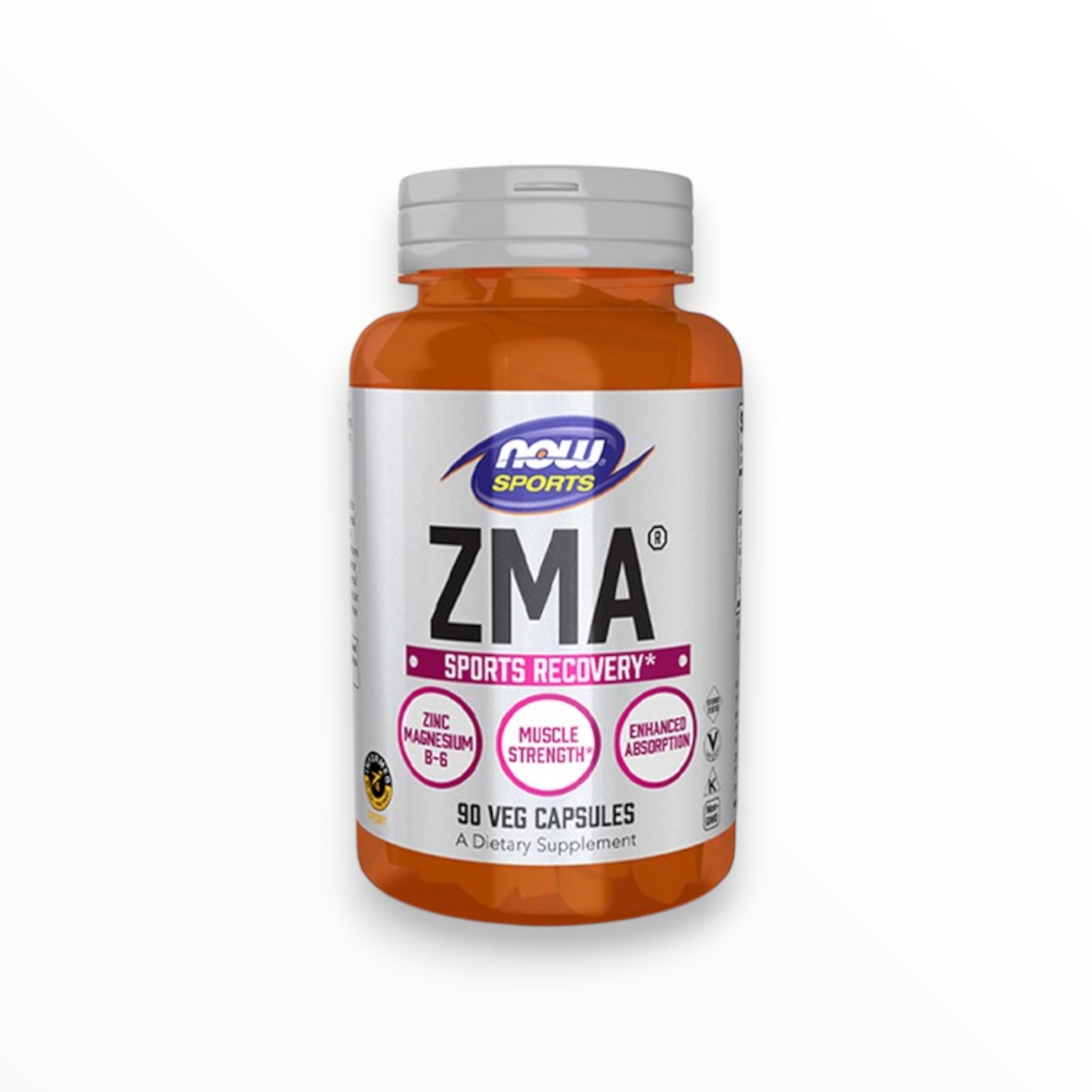 NOW Sports ZMA – Zinc Magnesium B6 Complex (90 Veg Capsules) Recovery & Sleep Support | Egypt