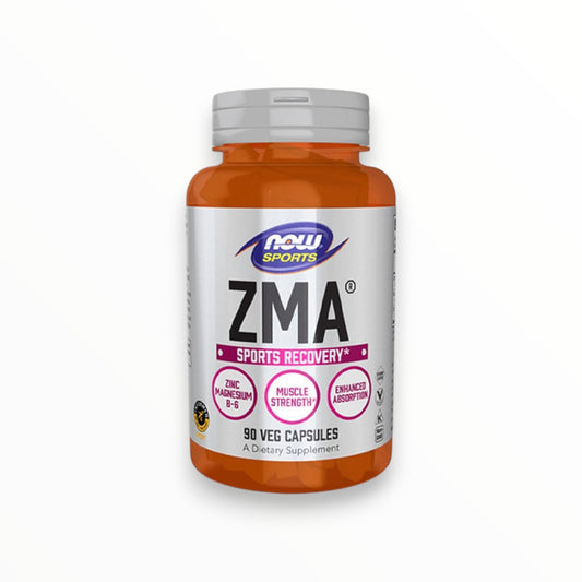 NOW Sports ZMA – Zinc Magnesium B6 Complex (90 Veg Capsules) Recovery & Sleep Support | Egypt