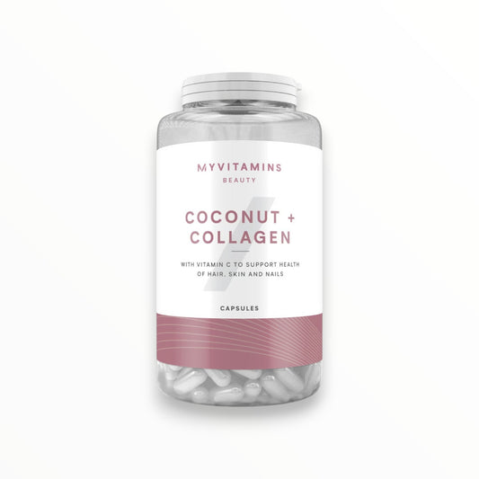 MyVitamins Coconut + Collagen Capsules – Hair, Skin & Nails Support with Vitamin C | Egypt